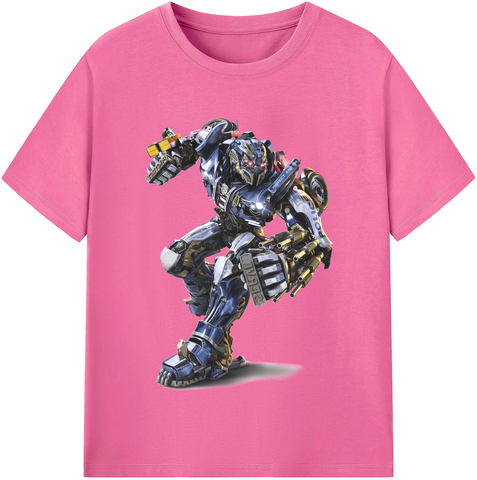 （画像用）  レディースカジュアルプリントTシャツ（綿100％）